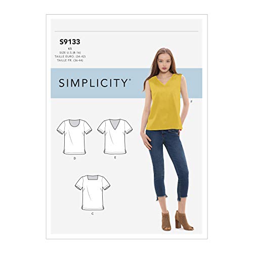 Simplicity SS9133U5 Schnittmuster S9133 Damenoberteile, verschieden, U5 (16-18-20-22-24) von Simplicity