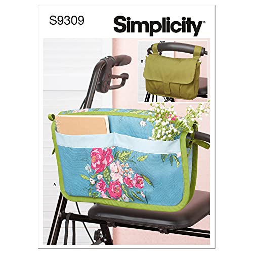 Simplicity Bag and Walker Caddy Packet, Code 9309 Schnittmuster, Einheitsgröße, Weiß von Simplicity