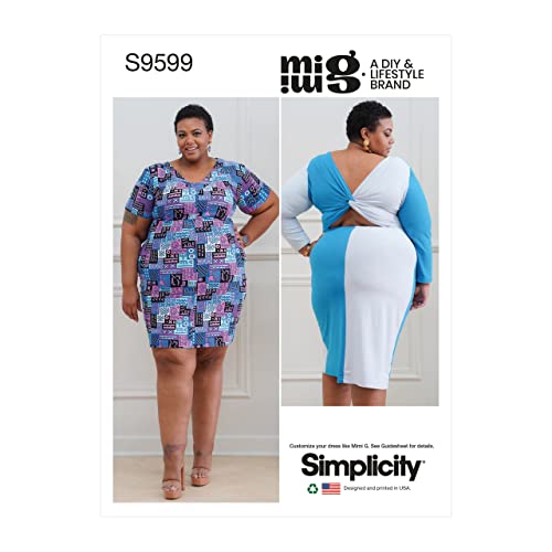 Simplicity SS9599G5 Übergröße Kleid G5 (26W-28W-30W-32W-34W) von Simplicity