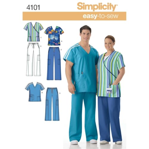 Simplicity Schnittmuster 4101 BB Plus Größe Scrubs von Simplicity