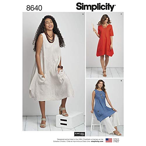 Simplicity Schnittmuster 8640 für Kleider, Tunika, Oberteile AA (36-38-40) von Simplicity