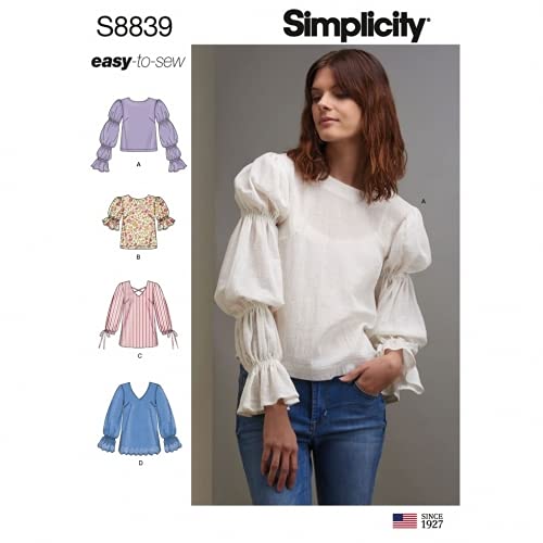 Simplicity Schnittmuster 8839 Tops R5 (42-44-46-18-20-22) von Simplicity