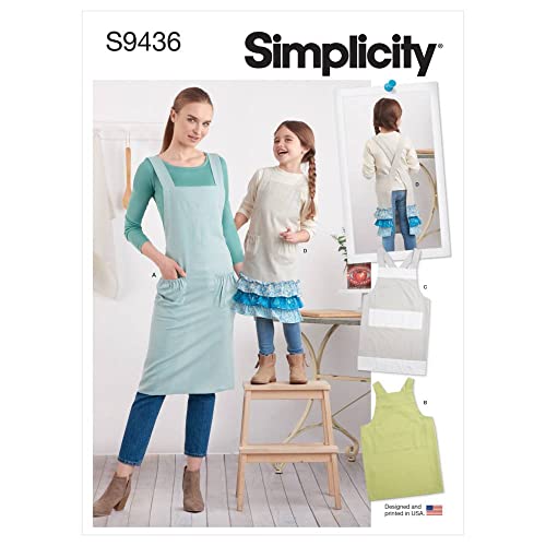 Simplicity Schnittmuster S9436 Schürzen für Erwachsene und Kinder von SIMPLICITY