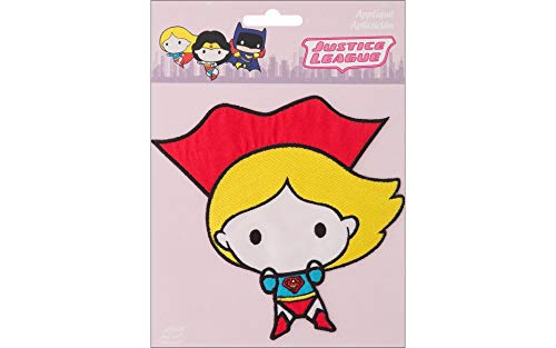 Simplicity Supergirl Karikatur Bügelbild Aufnäher, Polyester, Mehrfarbig, 14.68 X 0,23 x 18.36 cm von Simplicity