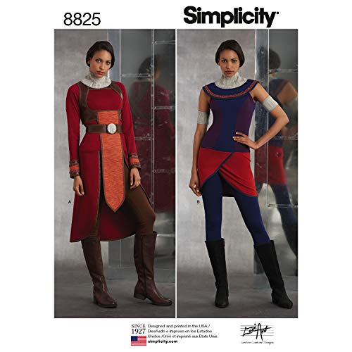 Simplicity US8825H5Pattern 8825 Strick-Krieger-Kostüme, Papier, Weiß, H5 (36-38) von Simplicity