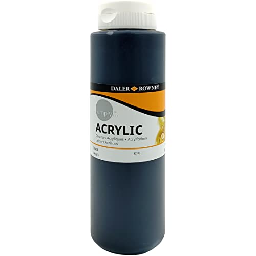 Simply Acrylfarbe, 750 ml, Schwarz von Daler Rowney