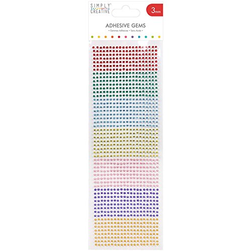 Simply Creative Plastic Gems - Rainbow (3 mm) von Simply Creative