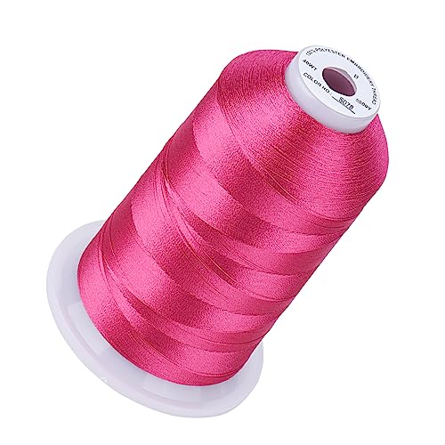 Simthread 40 WT Stickgarn, 100 % Polyester, 170 + lebendige Farben, CPSC-zertifiziert, High-Speed (1000 SPM), kompatibel mit Brother, Singer, Janome und mehr, Passion Pink S078 von Simthread