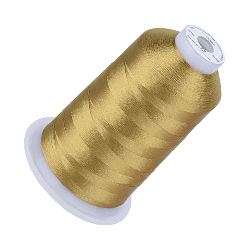 Simthread Stickgarn, 5500 Meter, Khaki 348, 40 W, 100 % Polyester für Brother, Babylock, Janome, Singer, Pfaff, Husqvarna, Bernina Maschine von Simthread