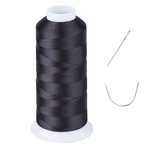 UV-beständig – Simthread 100 % Polyester, gebondeter Faden, Tex 69 (12 Watt) – 1374 m, NP-Schwarz von Simthread