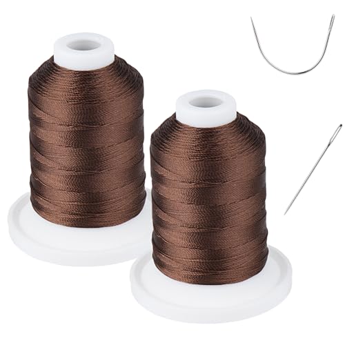 UV-beständig - Simthread Gebunden Garn Tex 69 (12wt) Polyester 100% - 250 Yards, 2 Dunkelbraun von Simthread