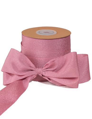 Sinbeon Geschenkband Lila, 3.8cm Breit 23m Schleifenband Chiffonband Stoff Satinband Deko für Hochzeit Geschenkverpackung Blumenstrauß Party Heim von Sinbeon