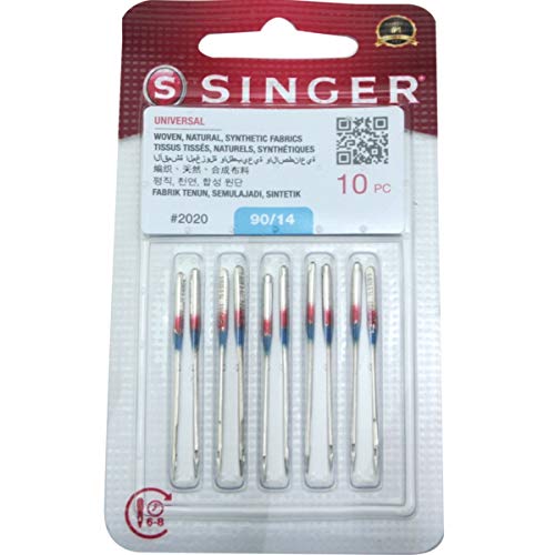 Pack of 10 Singer 2020 Size 14 Universal Home Sewing Machine Needles Pack of 10 Singer 2020 Size 14 Universal Home Sewing Machine Needles von Singer
