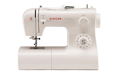 Singer Tradition 2282 Nähmaschine – 32 Stichprogramme, Automatischer Nadeleinfädler, Ein-Stufen-Knopfloch, Inklusive Zubehör, Für Anfänger und Fortgeschrittene von Singer