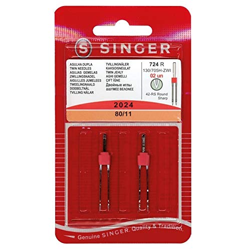 Singer Zwillingsnadeln 2024 2x80/4mm von Singer