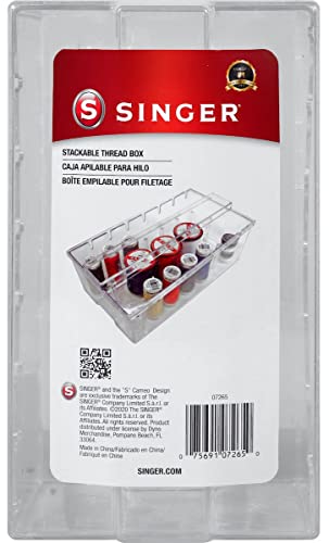 Singer klar Kunststoff Gewinde box-2.75-inch X 11,4 x 20,3 cm von Singer