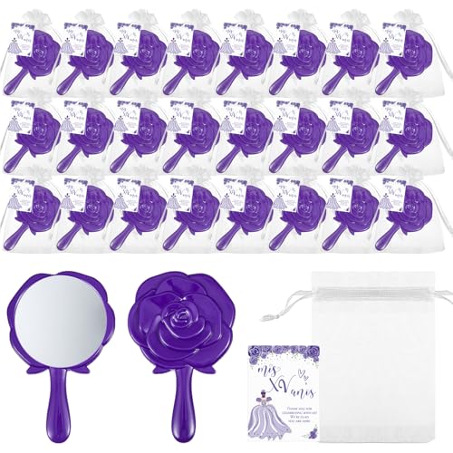 Sintuff Quinceanera Gastgeschenke für Gäste, Rosen-Design, Kompaktspiegel, Kunststoff, Kompaktspiegel, Dankeskarten, Quinceanera-Geschenkkarten, Organza-Beutel für Gäste, 15. Geburtstag, Partygeschenk Sintuff Quinceanera Gastgeschenke für Gäste, Rosen-Design, Kompaktspiegel, Kunststoff, Kompaktspiegel, Dankeskarten, Quinceanera-Geschenkkarten, Organza-Beutel für Gäste, 15. Geburtstag, Partygeschenk von Sintuff