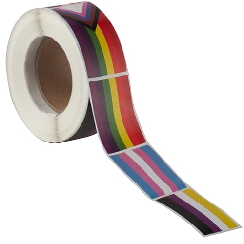 250pcs pro Rolle Mix Pride Herz-Aufkleber für LGBTQ Pride Parades and Events Regenbogenflagge herzförmige Aufkleber auf einer Rolle 30 * 20mm 1.18 * 0.78 inch von Sinwinkori