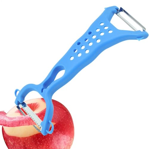 Sionhiuo Citrus Peeler, Veggie Peeler | Doppelkopf Edelstahl Kohlschäler | Küchenutensilien & Gadgets mit bequemem Griff für Kinder, Familie, Freunde, Zuhause von Sionhiuo