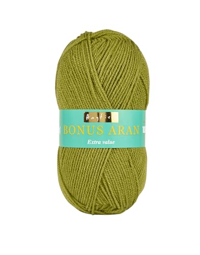 Hayfield Bonus Aran Garn, Fern Green (603), 100g von Sirdar