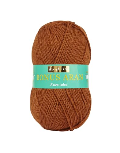 Hayfield Bonus Aran Garn, Haselnuss (567), 100g von Sirdar