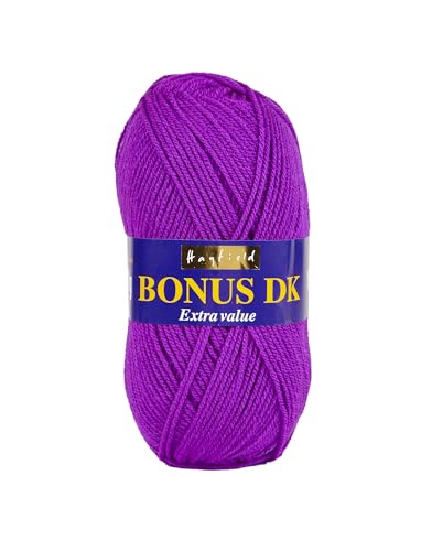 Hayfield Bonus DK Doppelstrickgarn, Neon Purple (551), 100 g von Sirdar von Sirdar