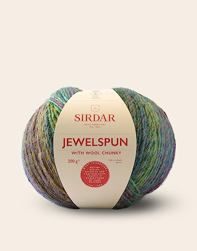 Sirdar Jewelspun mit Wolle, grob, Smaragdgrün (201), 200 g von Sirdar