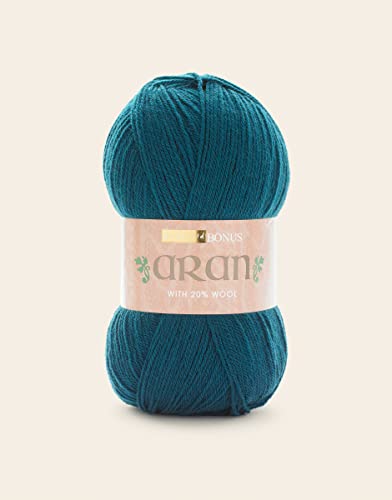 Sirdar Wool Hayfield Bonus Aran mit Wolle, Kingfisher (769), 400 g von Sirdar Blue von Sirdar