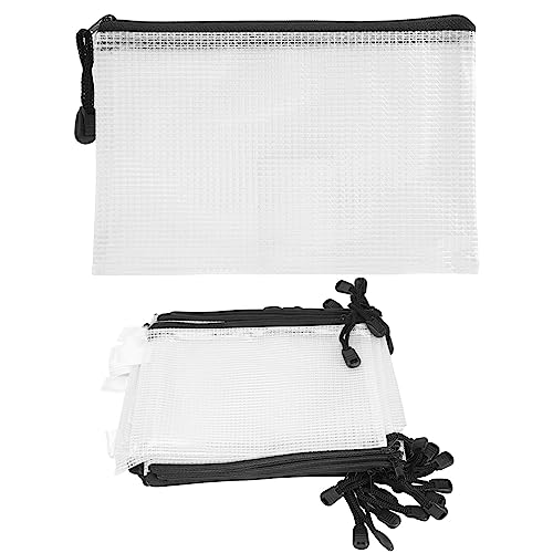 Sirxlevcy 30 StüCke B6 Mesh Zipper Pouch 5.3X 7.7, Wasserdichte ReißVerschluss Tasche für Schul BüRo Bedarf, Puzzles & Spiele Organisation der Aufbewahrung von Sirxlevcy