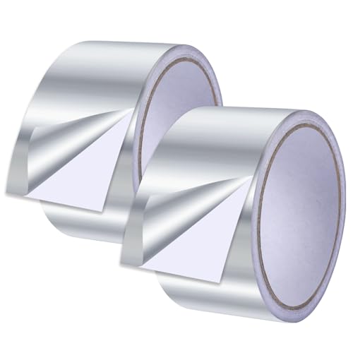 Siumir 50mm x 10m Aluminium Klebeband, 2 Stück Wasserdichtes Klebeband zum Reparieren von Metalloberflächen, Aluminiumband für schnelle Reparaturen zu Hause von Siumir