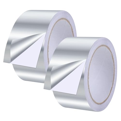 Siumir 50mm x 20m Aluminium Klebeband, 2 Stück Wasserdichtes Klebeband zum Reparieren von Metalloberflächen, Aluminiumband für schnelle Reparaturen zu Hause von Siumir