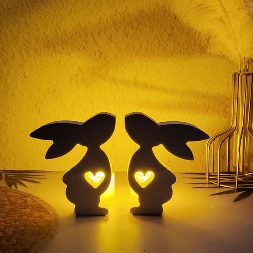 Silikonform Ostern, Silikonform Hase, Ostern Hase Silikonformen Gießformen, 3D Kaninchen Gießform, Osterhasen-Kuss-Design, Gießformen Kerzen Für di y-Geschenke von Siuwddee