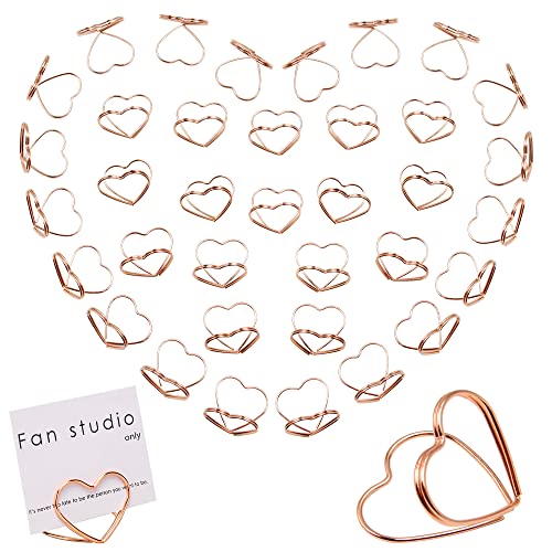 Sixfolo 36 Stück Mini Tischkartenhalter Herzform Fotohalter Platzkartenhalter Metall Tischkartenhalter Rosegold Tischnummernhalter für Hochzeit Geburtstag Party Büro Restaurants von Sixfolo