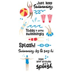 Clear Stamps Set Synchronized Swimmer 29PK von Sizzix