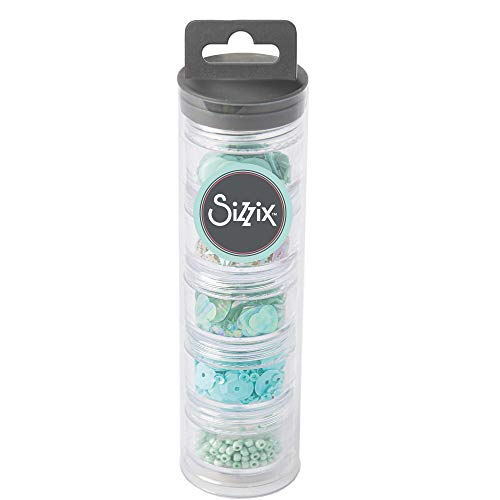 Sizzix Herstellung von essentiellen Pailletten und Perlen Mint Julep 5PK von Sizzix