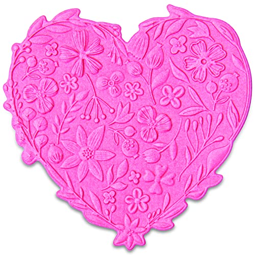 Sizzix 3-D Impresslits Embossing Folder Floral Heart von Kath Breen, 665743 von Sizzix