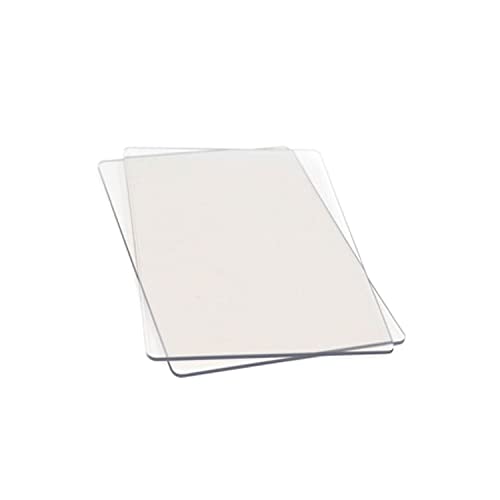 Sizzix 655093 Standard-Schneidpläne, 1 Paar, Kunststoff, 22.2 x 15.5 x 0.3cm, Farblos von Sizzix