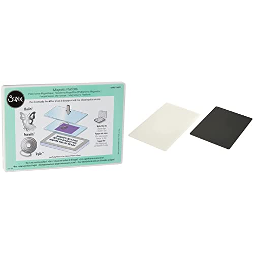 Sizzix 656499 Magnetische Plattform & Silikon kautschuk matt für Big Shot, Schwarz (Embossing Tools) von Sizzix