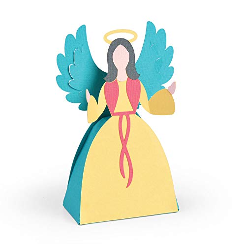 Sizzix 663663 - Box Angel by Courtney Chilson Stanzformen, mehrfarbig von Sizzix