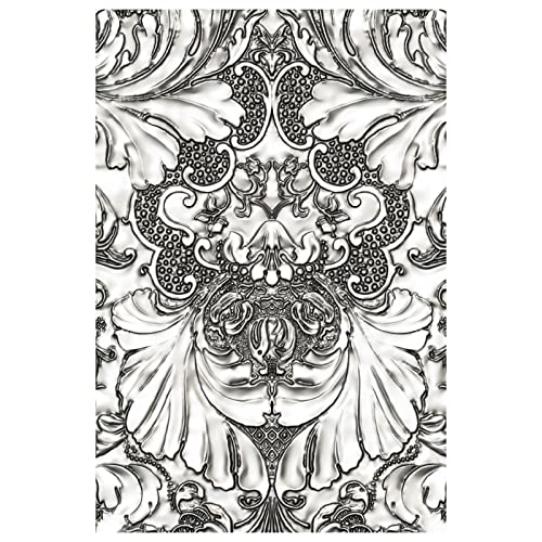 Sizzix Damask by 3-D Texture Fades Embossing Folder Damast von Tim Holtz, 665733, Papier, multicolor, One Size von Sizzix