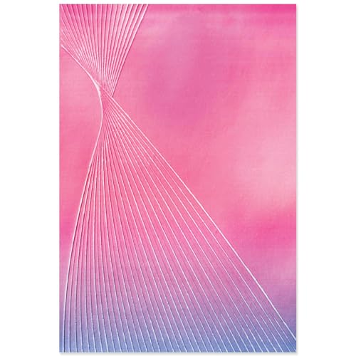 Sizzix 666701 3-D Textured Impressions Embossing Folder by Stacey Park Prägeschablone mit 3D-Prägung, Cosmopolitan, French Twist, Mehrfarbig, One Size von Sizzix