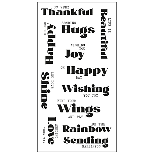 Sizzix Clear Stamps Set 12PK Good Vibes #4 von Pete Hughes | 665911 |Kapitel 2 2022, multicolor, One Size von Sizzix