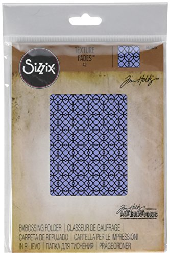 Sizzix Embossing Prägeschablone-Gitterwerk von Tim Holtz, Kunststoff, Mehrfarbig, 17.5 x 12.4 x 0.5 cm von Sizzix