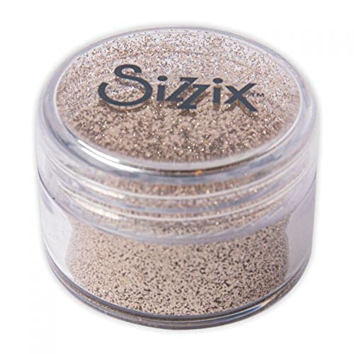 Sizzix Fine Biodegradable, Rose Gold, 12g, Making Essential-Feiner biologisch abbaubarer Glitter, Roségold, 12 g, 665458, Multicolor, Einheitsgröße von Sizzix