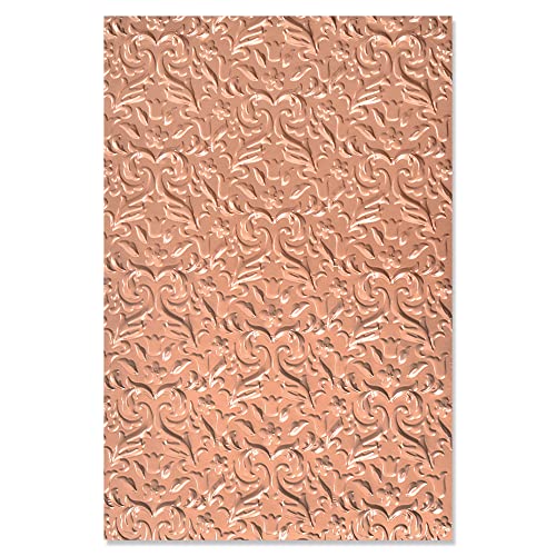 Sizzix by Multi-Level Textured Impressions Embossing Folder Floral Flourishes von Kath Breen, 665741, Papier, multicolor, One Size von Sizzix