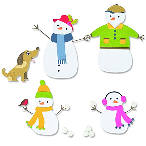 Sizzix Set by Chapter Sizzx Thinlits Stanzschablonen 17PK Snow Family von Jennifer Ogborn | 665959 | Kapitel 3 2022, Kunststoff Papier, Multicolour, One Size von Sizzix