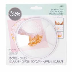 Shaker Domes Circle Kuppeln 8,9cm 4 Stück von Sizzix