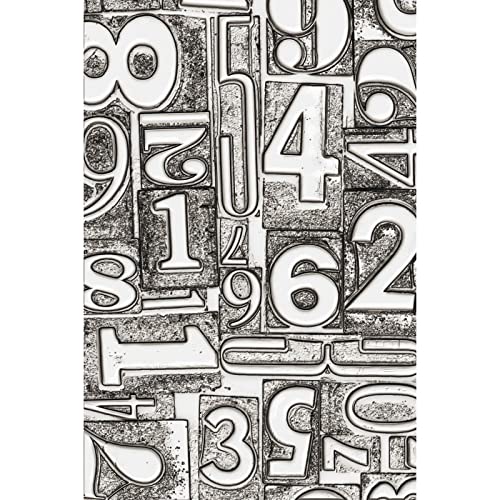 Sizzix Embossing Folder Numbered by Chapter Sizzx 3-D Texture Fades Prägeschablone nummeriert von Tim Holtz | 665753 | Kapitel 3 2022, Papier, Multicolour, One Size von Sizzix