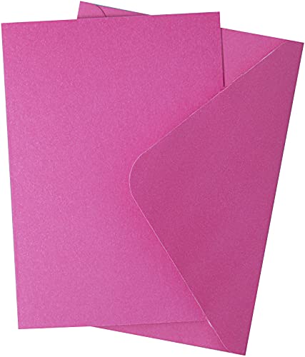 Sizzix Surfacez-Karten-und Umschlagpaket, A6, Pink Fizz, 10PK, 665443, Multicolor, Einheitsgröße von Sizzix