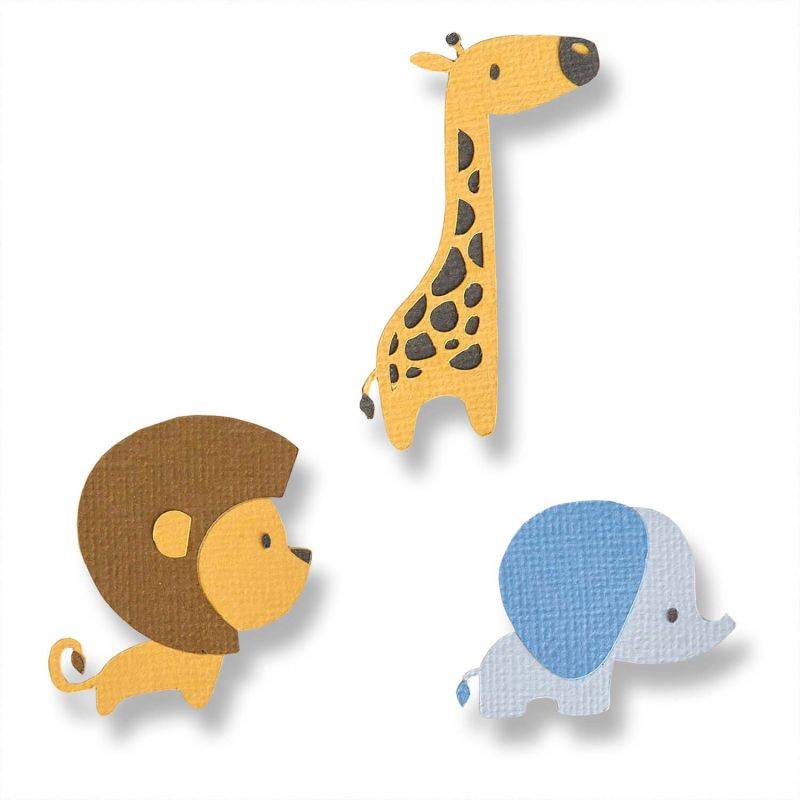 Thinlits Die Set Baby Jungle Animals by Jordan Caderao von Sizzix